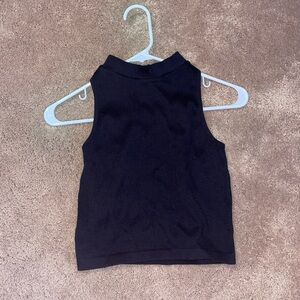 Ribbed black collar tank